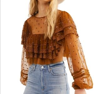 NWT ✨Free People Disco Ball Blouse